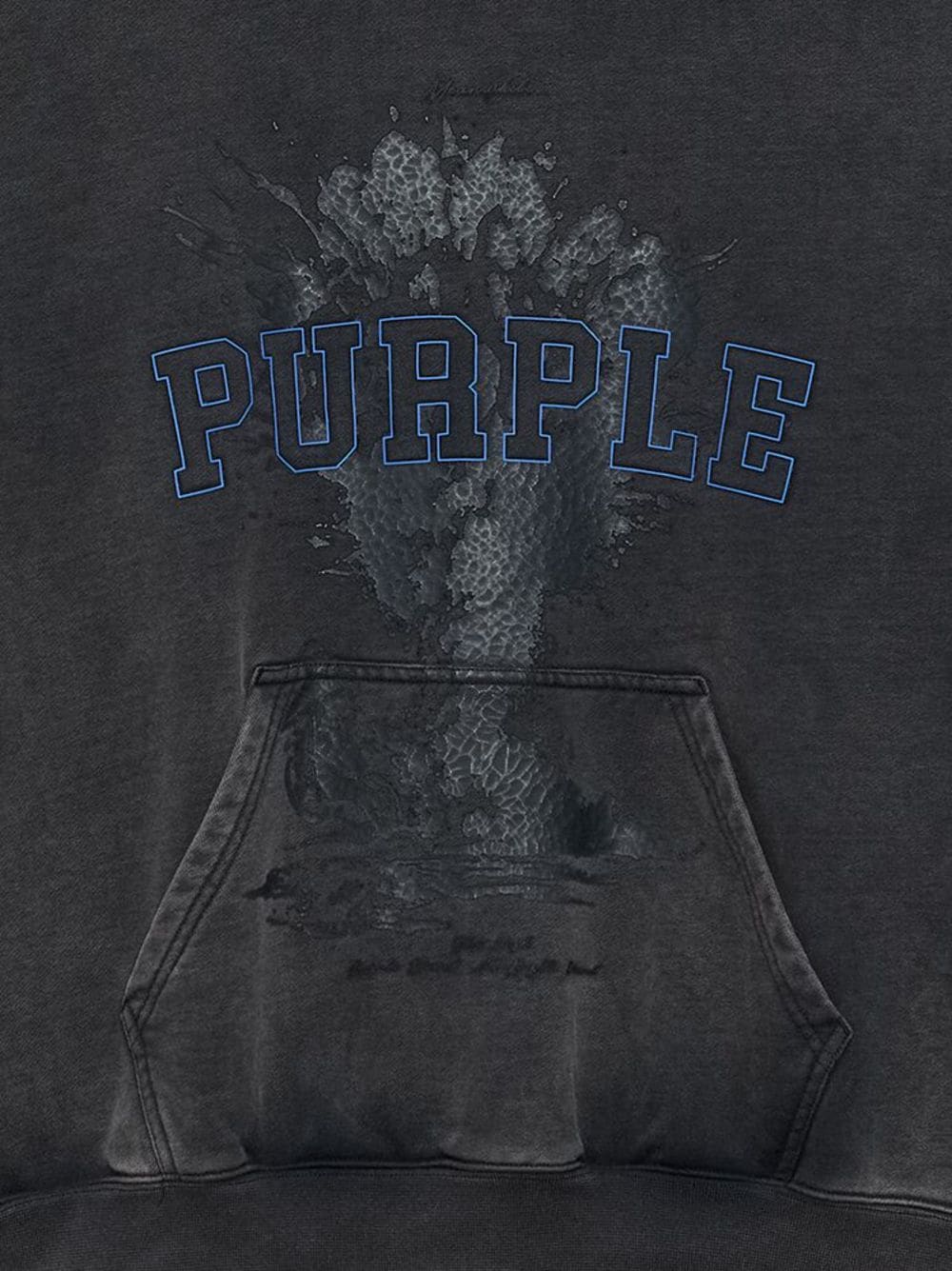 Purple Brand Katoenen hoodie Zwart