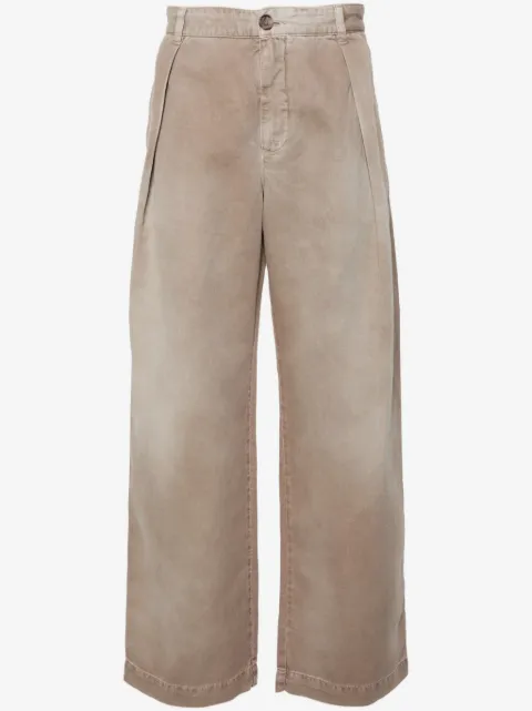 Wood Wood Fraser faded wide-leg trousers