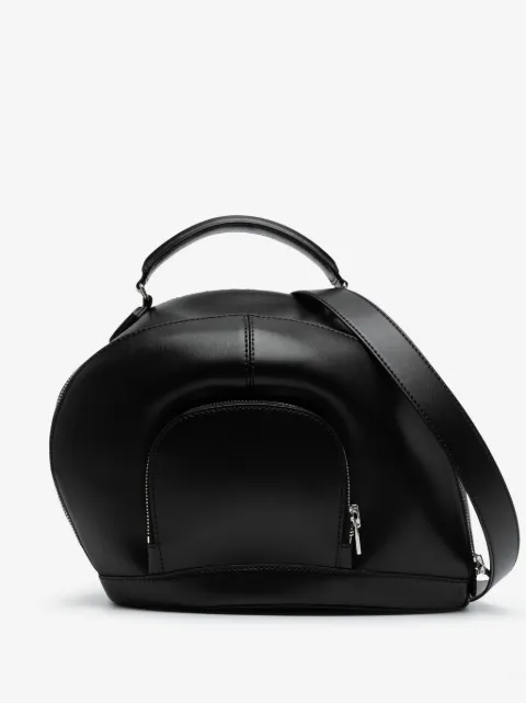 Juun.J logo-lettering leather tote bag