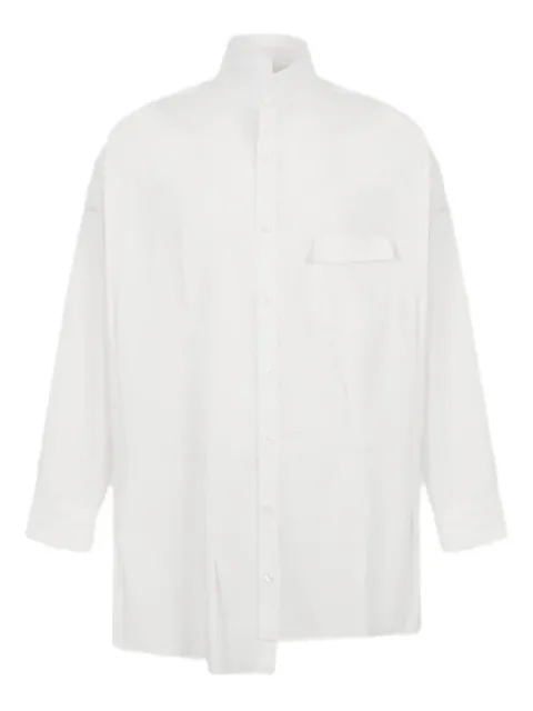 sulvam chest-pocket asymmetrical shirt