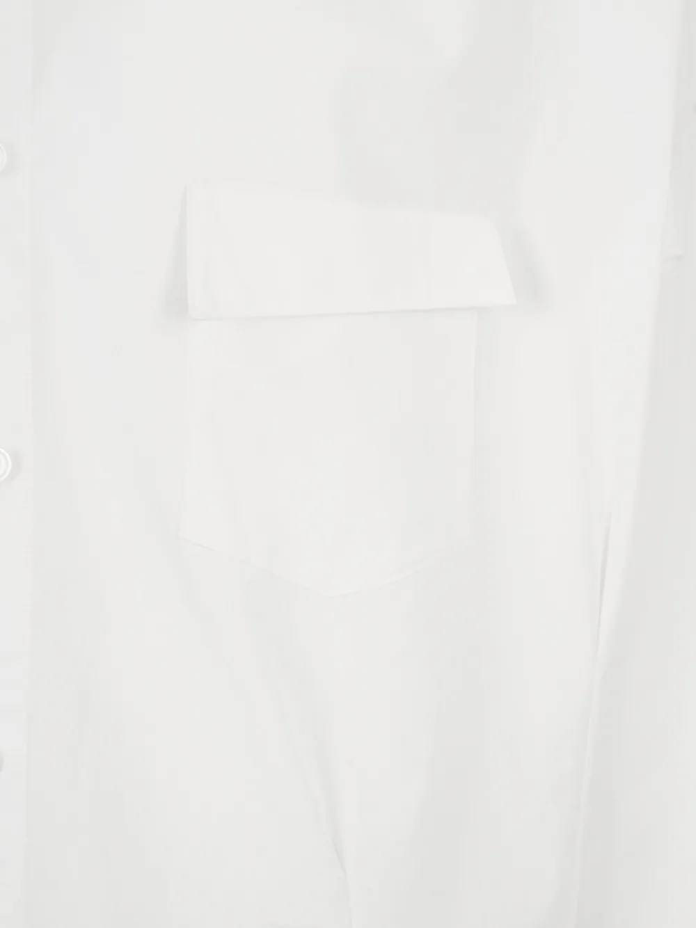 Sulvam Chest-pocket Asymmetrical Shirt In White