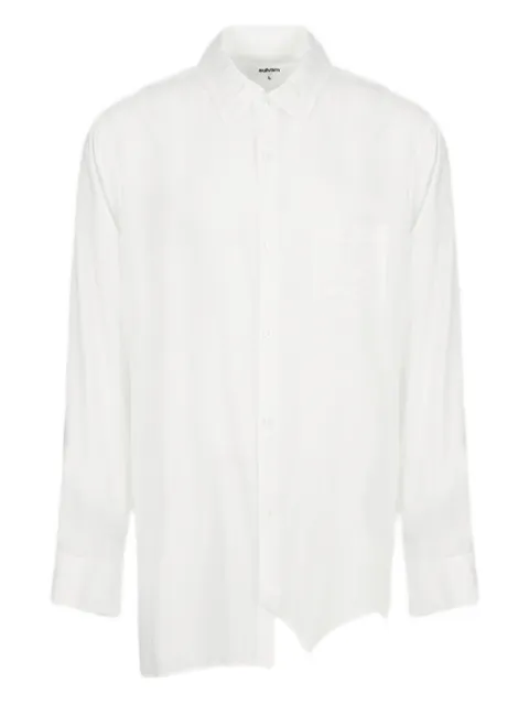 sulvam asymmetrical-hem long-sleeve shirt