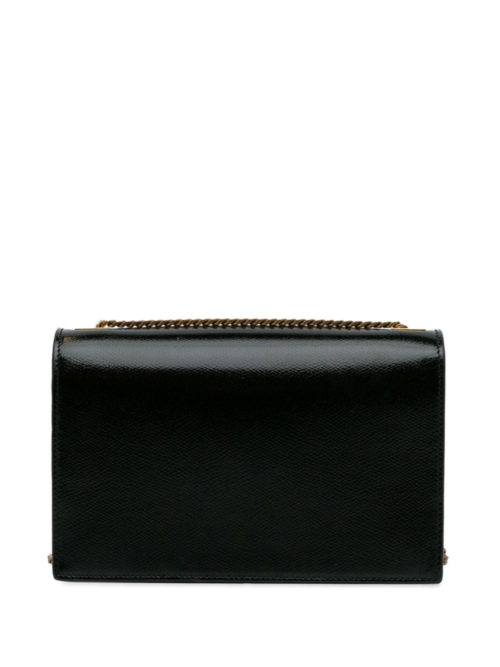 Pre-owned Saint Laurent 2019   Art Deco Flap Crossbody Bag In Black