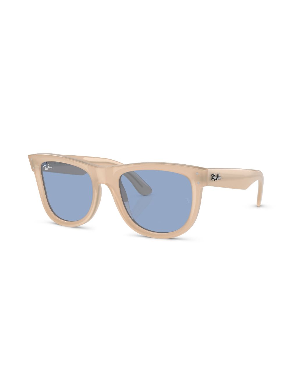 Ray-Ban Wayfarer Reverse zonnebril met vierkant montuur - Beige