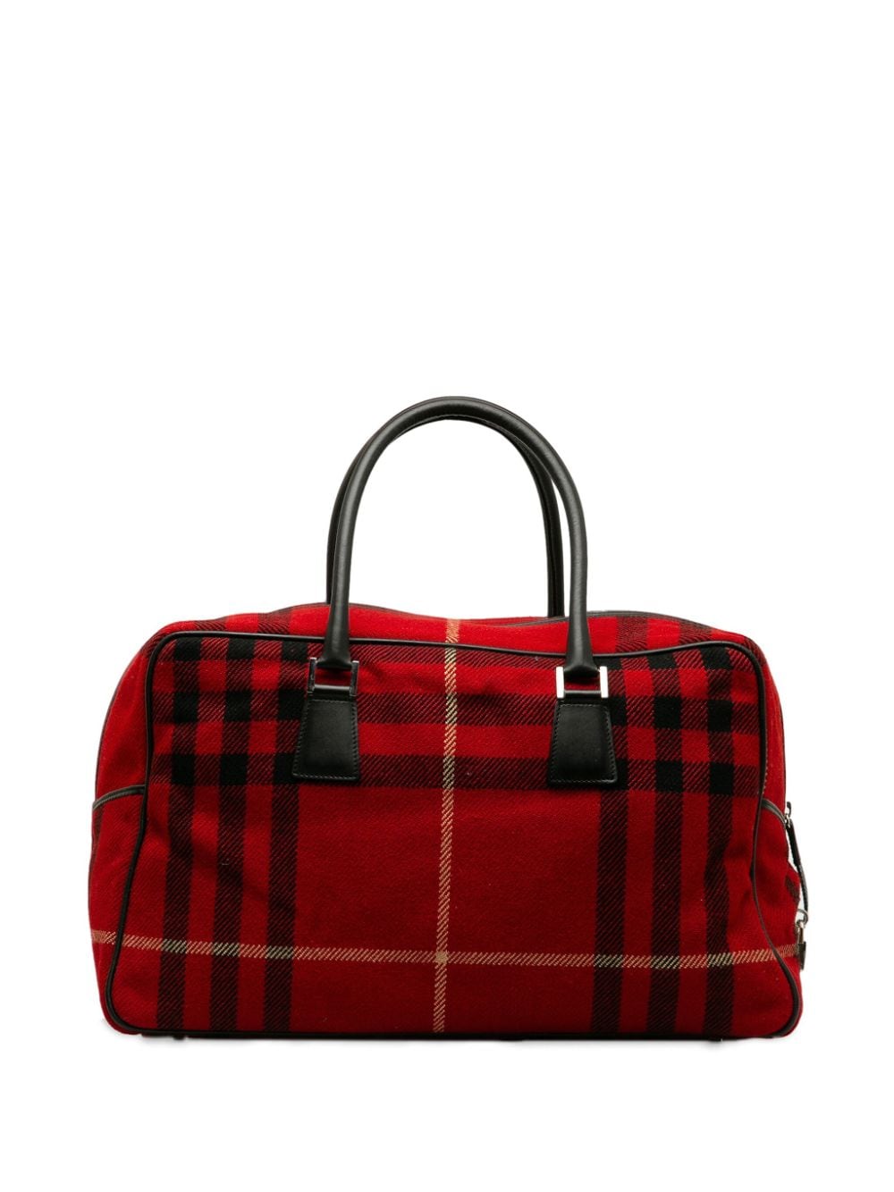 Pre-owned Burberry 经典格纹旅行包（2000-2017年典藏款） In Red