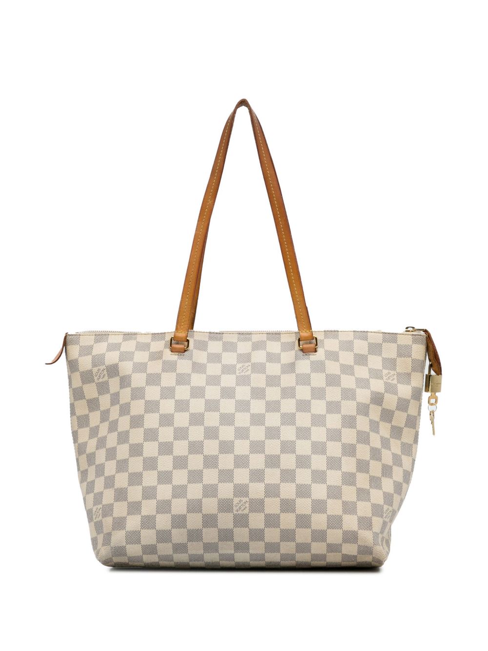 Louis Vuitton Pre-Owned 2018 Pre-Owned Louis Vuitton Damier Azur Iena MM tote bag - Brown