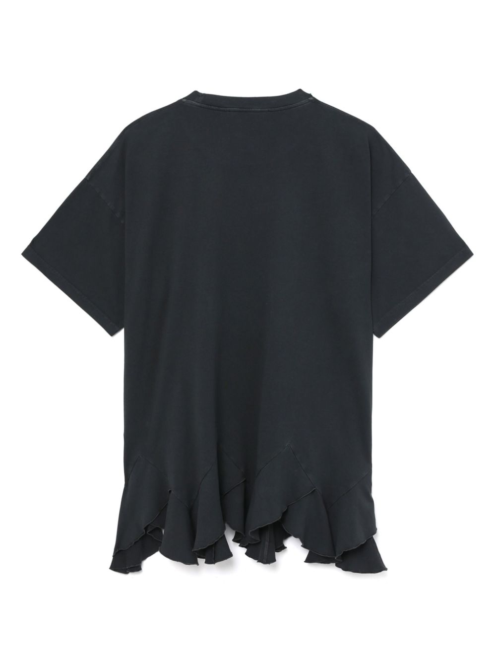 Stella McCartney logo-print ruffle-hem T-shirt Women