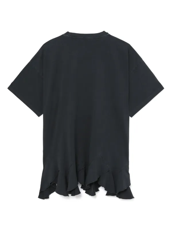 Stella McCartney logo-print ruffle-hem T-shirt - Farfetch