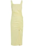Karl Lagerfeld draped stretch-cotton dress - Yellow