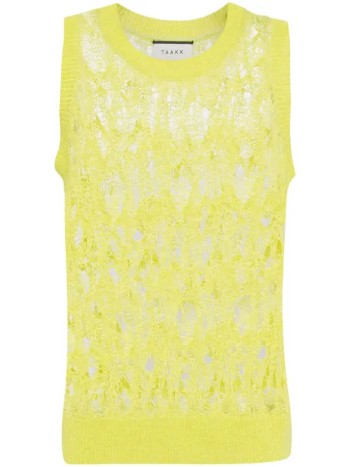 Débardeur en maille ajourée - Taakk - Modalova