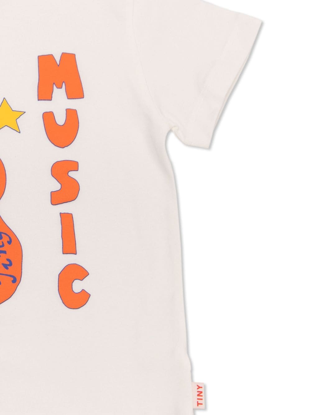 Shop Tiny Cottons Tiny Music Organic Cotton T-shirt In White