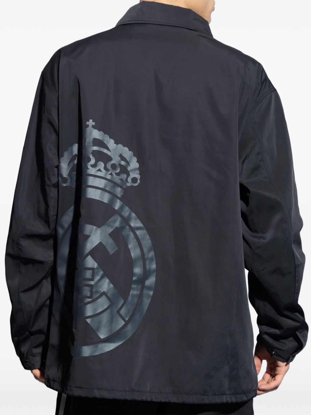 Shop Y-3 Real Madrid Shirt Jacket In Schwarz