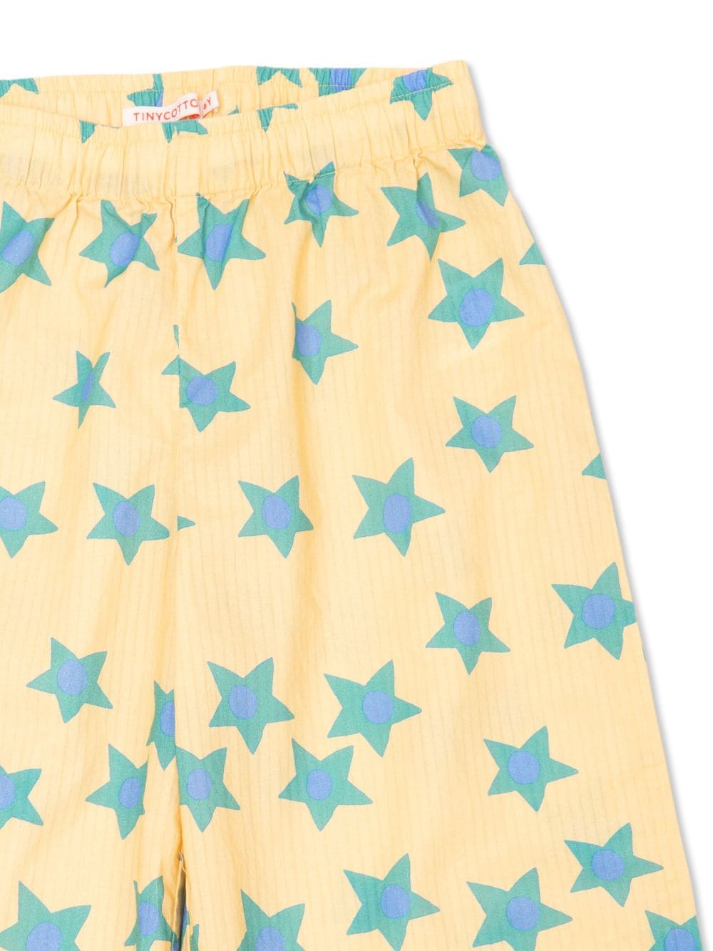 Shop Tiny Cottons Starflowers Wide-leg Trousers In Yellow