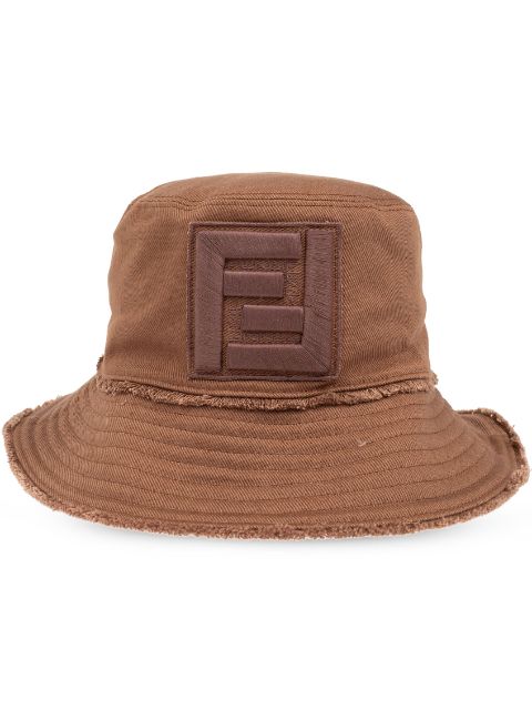 FENDI logo-appliqué bucket hat