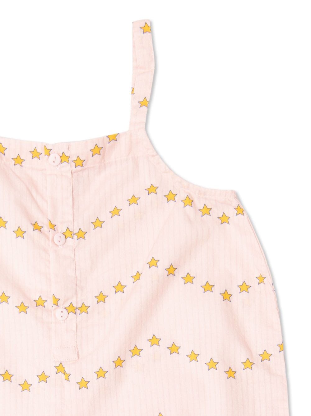 Shop Tiny Cottons Star-print Cotton Romper In Pink