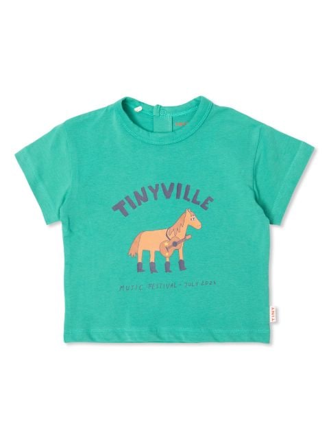 Tiny Cottons cartoon-print T-shirt