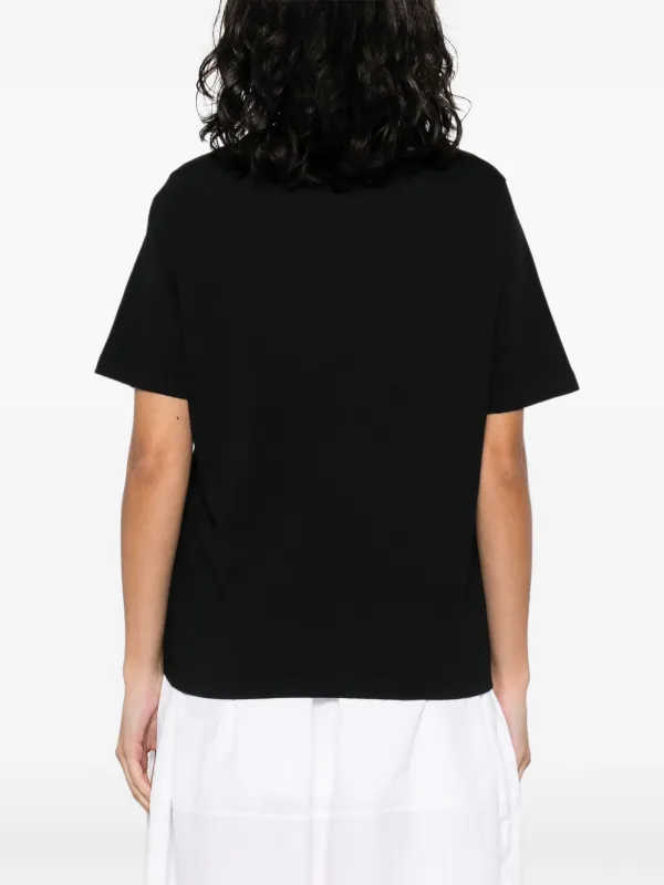 Maison Kitsuné Speedy Fox-appliqué T-shirt | Black | FARFETCH
