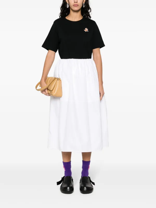 Maison Kitsuné Speedy Fox-appliqué T-shirt | Black | FARFETCH