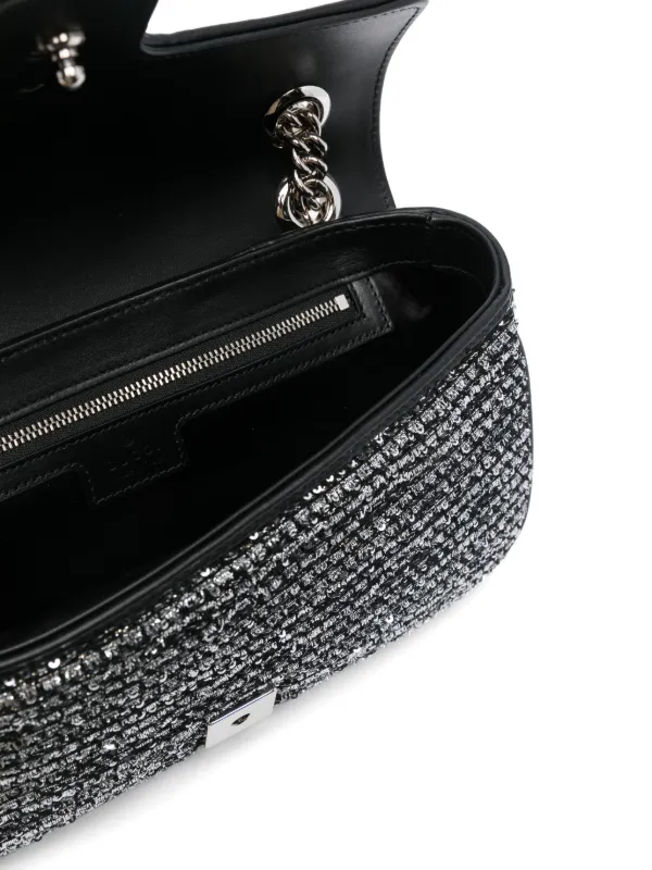 Gucci GGマーモント ショルダーバッグ S | ブラック | FARFETCH JP