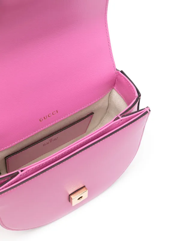 ハンドバッグ GUCCI Pink Leather Mini Gucci Horsebit 1955 Gucci Mini Horsebit 1955 Tote Bag | Pink | FARFETCH