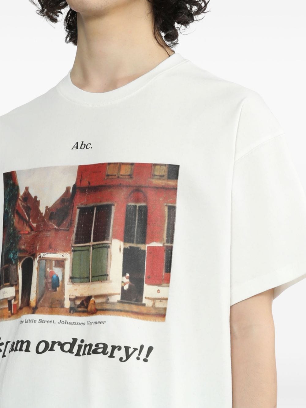 Shop Advisory Board Crystals I Am Ordinary Cotton T-shirt In 白色