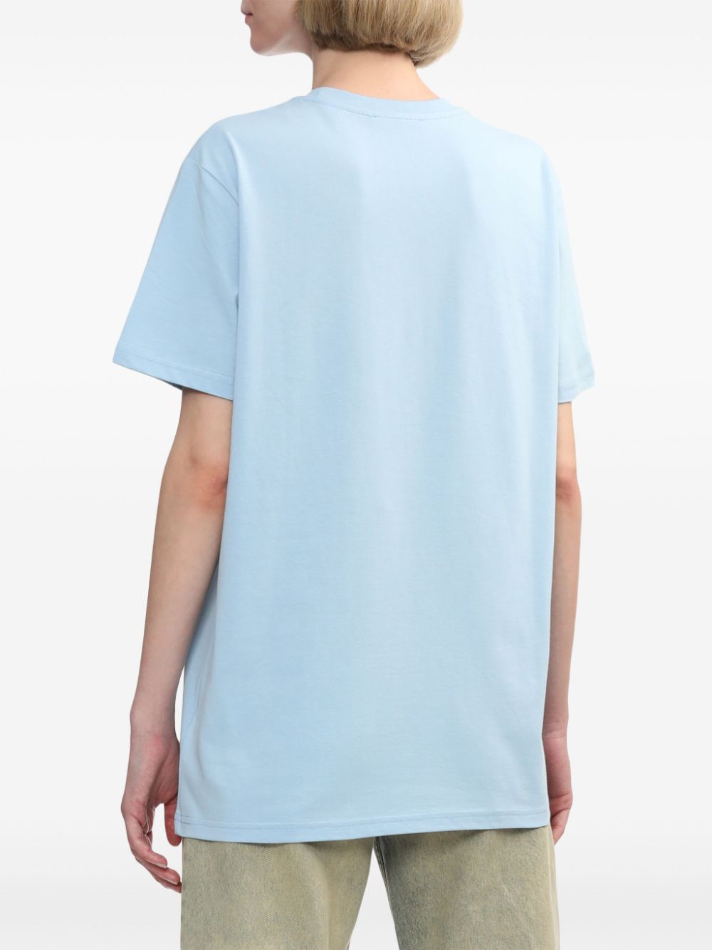 Shop Egonlab Graphic-print Cotton T-shirt In Blue