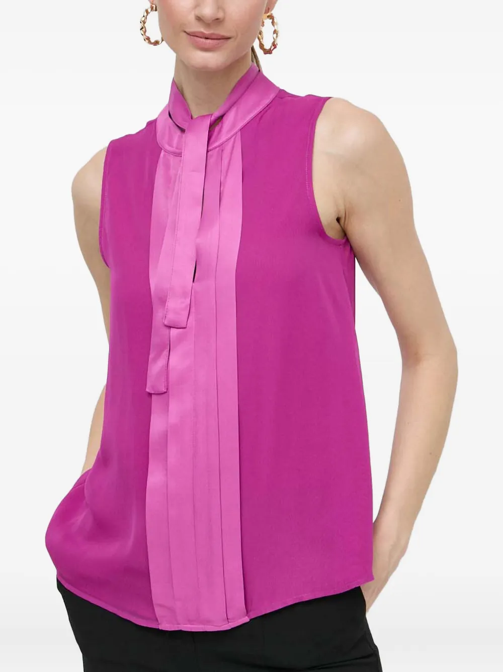 LIU JO round-neck blouse - ピンク LIU JO round-neck blouse - ピンク