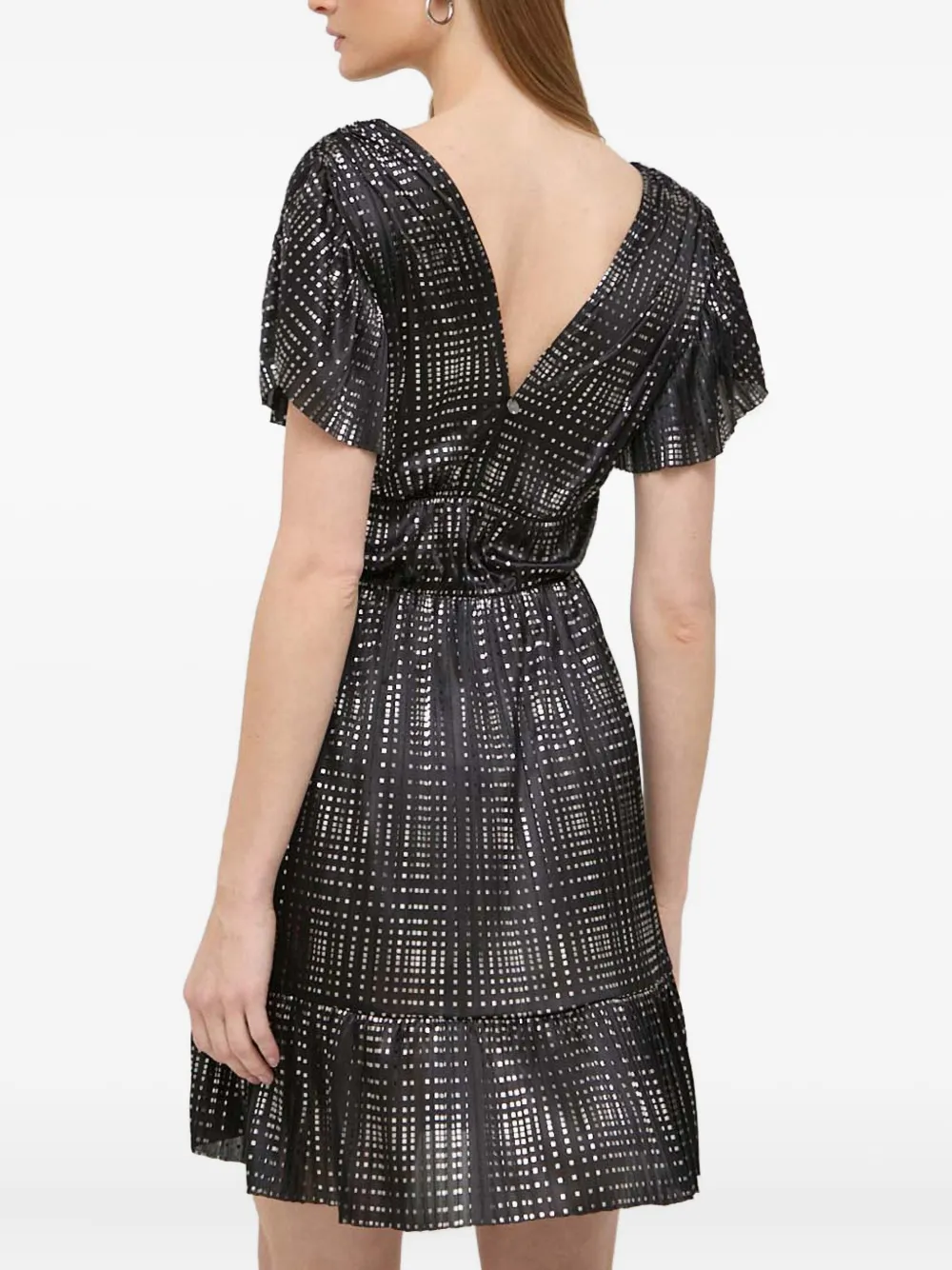 LIU JO Mini-jurk met V-hals - Zwart