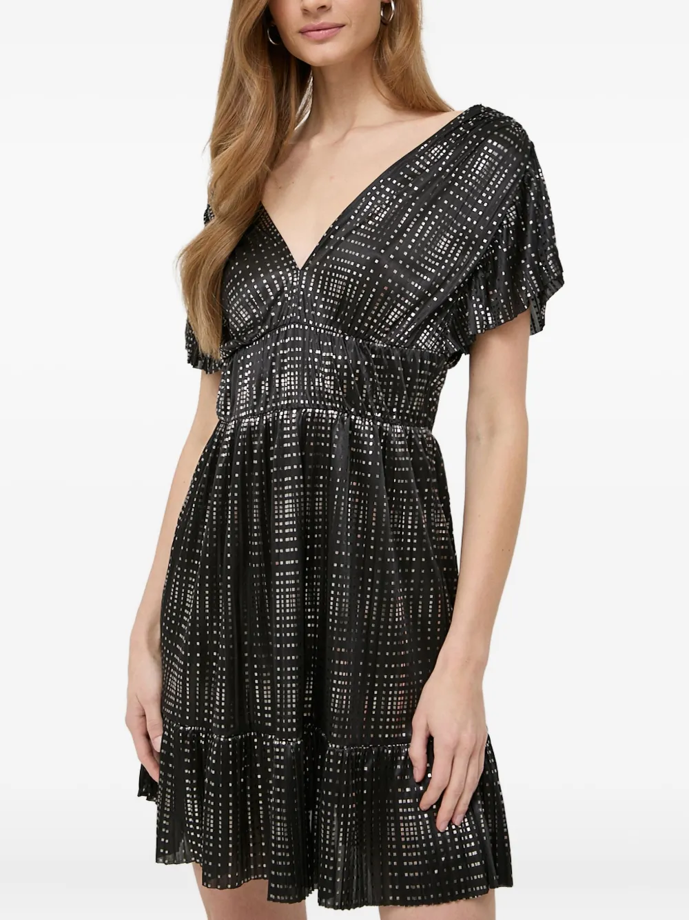 LIU JO vestido corto con cuello en V | negro | Image 1