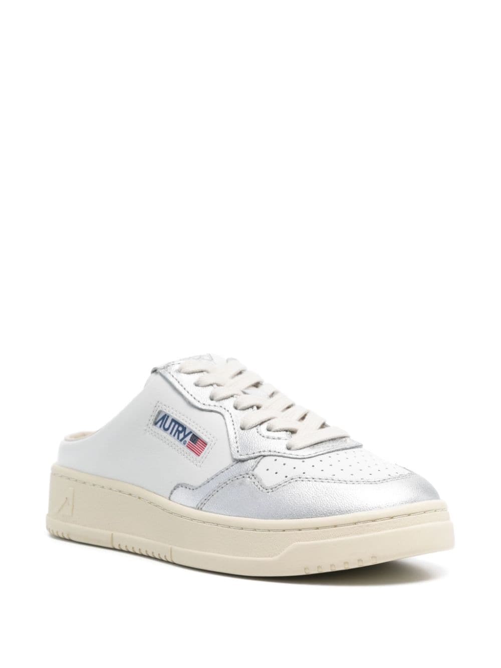 Shop Autry Medalist Mule Sneakers In White