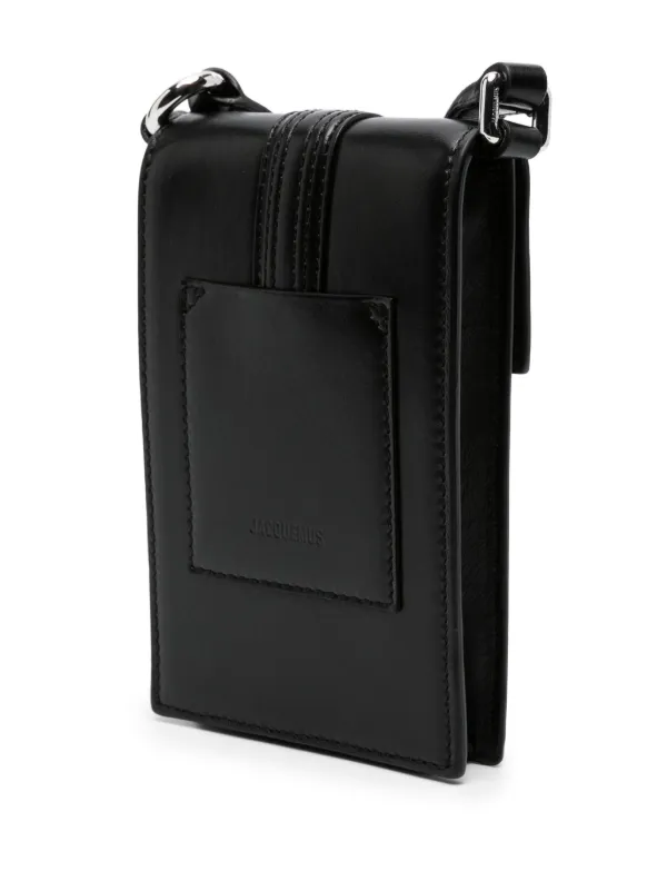 Jacquemus Le Petit Maleti Leather Messenger Bag | Black | FARFETCH