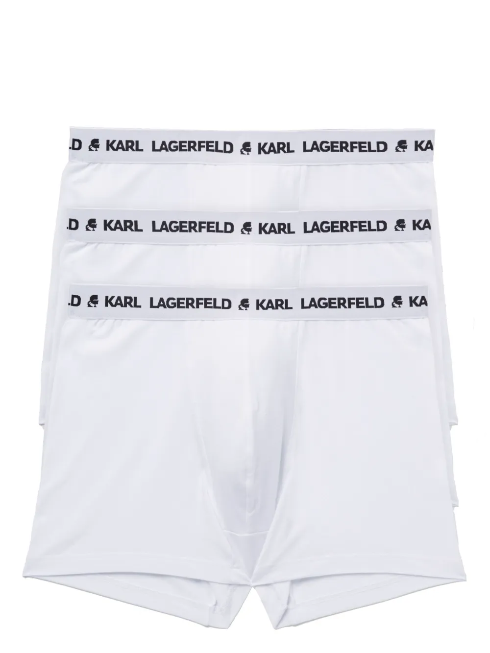 Karl Lagerfeld ロゴ ボクサーパンツ セット - ホワイト Karl Lagerfeld ロゴ ボクサーパンツ セット - ホワイト