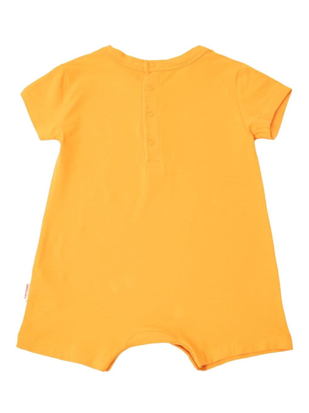 Shop Tiny Cottons Tinyville Short-sleeve Romper In Orange