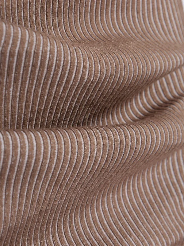 スカート Fendi Grain De Poudre Wool Skirt Skirt Cotton Beige | Fendi