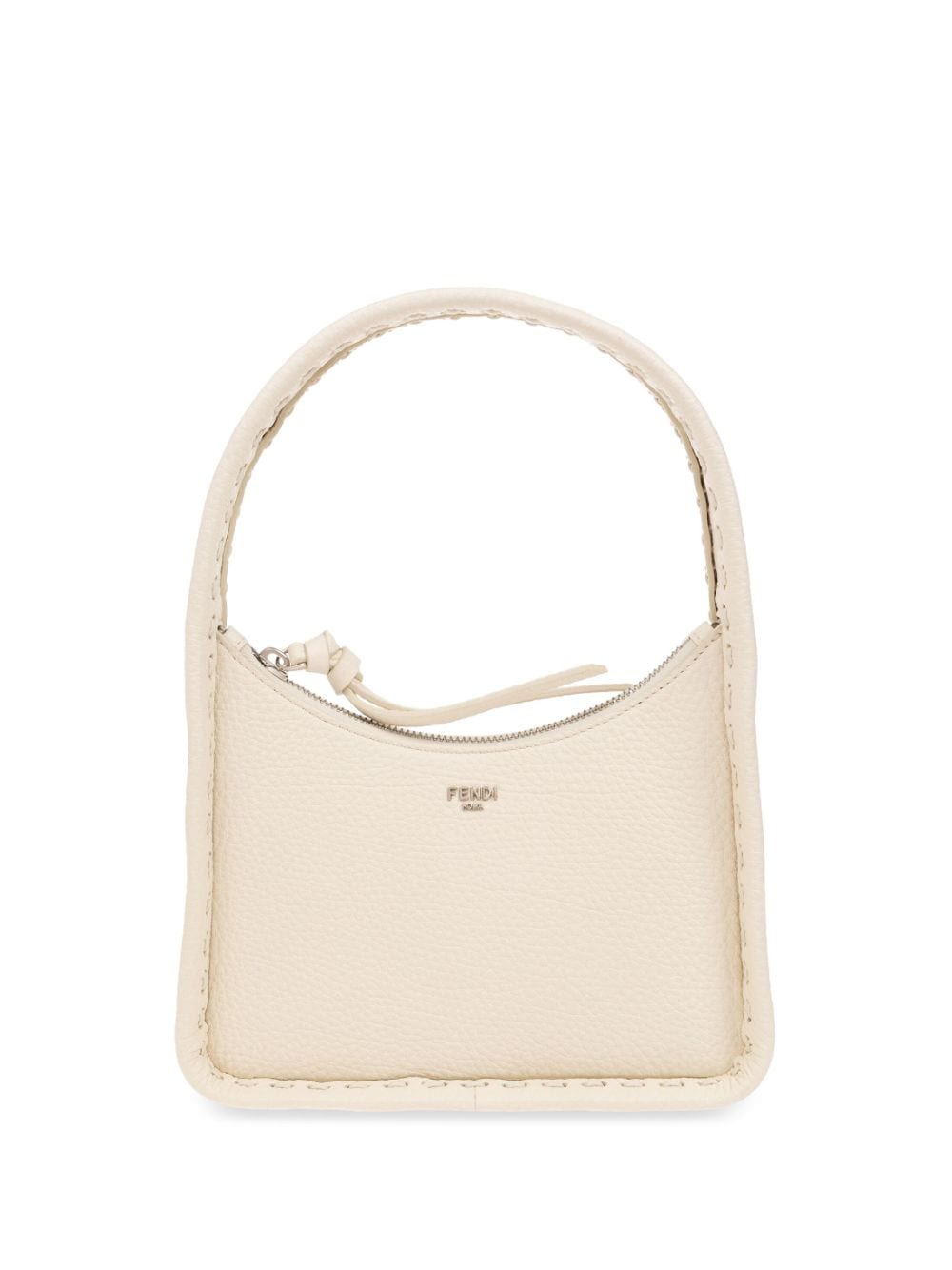 Shop Fendi Mini Fendessence Selleria Tote Bag In White