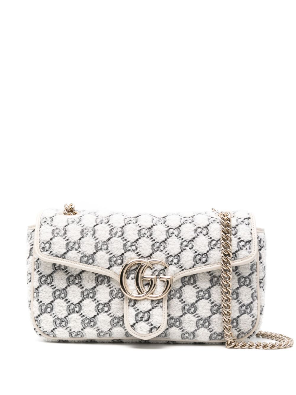 Gucci small GG Marmont shoulder bag - White