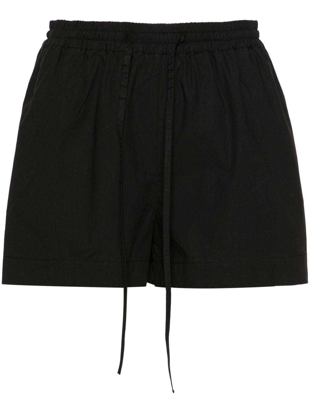 Matteau - mid-rise organic cotton shorts - women - Organic Cotton - 1 - Black