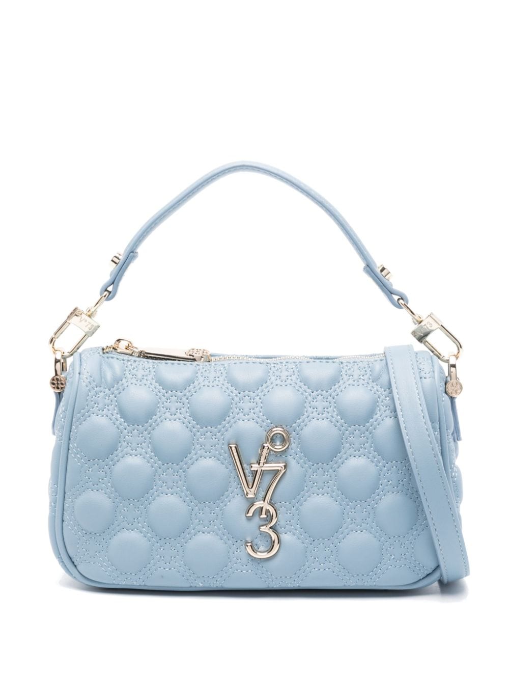 V73 Eva Quilted Tote Bag In Blue