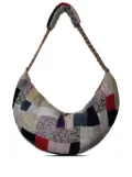 CHANEL Pre-Owned 2006 patchwork cotton hobo bag - Neutrals