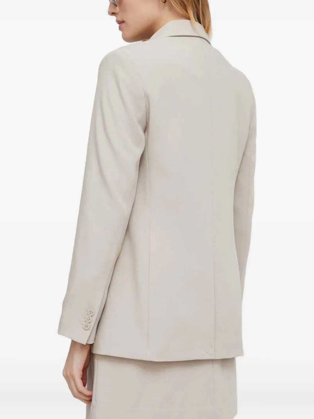 Dkny Buttoned Pocket Blazer In Neutral