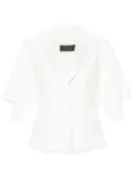 Max Mara Curacao split-sleeves blazer - White