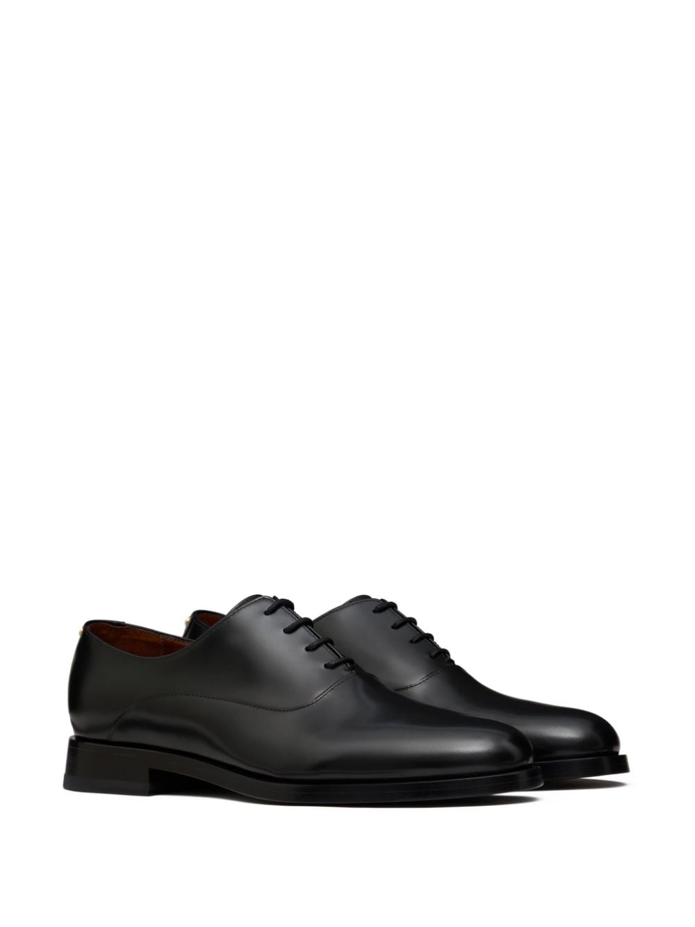 Shop Valentino Vlogo Oxford Shoes In Black