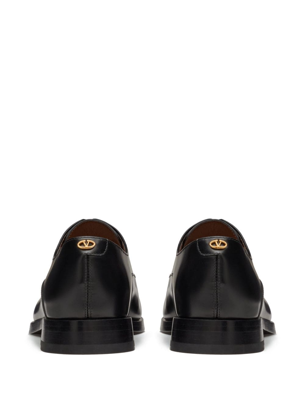 Shop Valentino Vlogo Oxford Shoes In Black