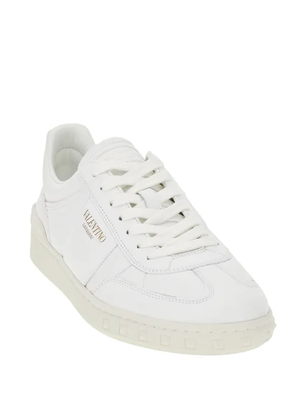 【関税&送料込】Valentino Garavani White Nappa Leather Chrom Valentino Garavani White Nappa Leather Chromathon Sneakers