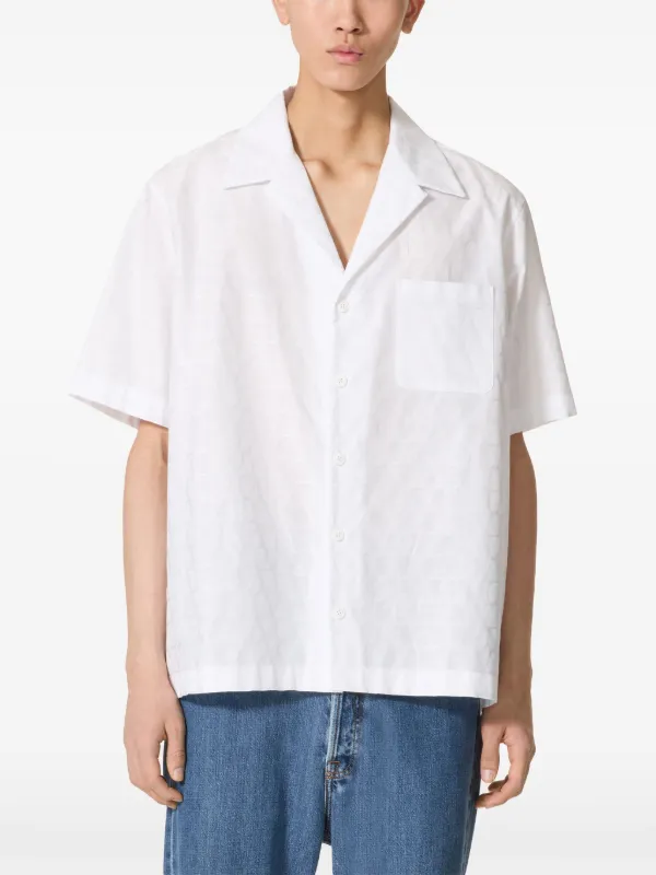 【関税込み】Valentino ホワイト Iconographe Tシャツ Cotton T-shirt With Toile Iconographe Detail for Man in