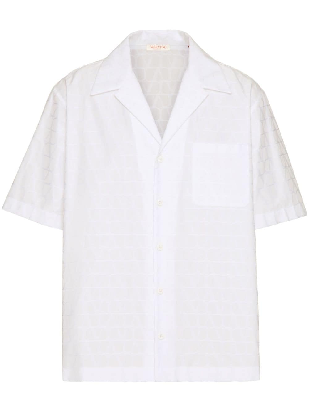 Valentino Toile Iconographe Cotton Shirt In White