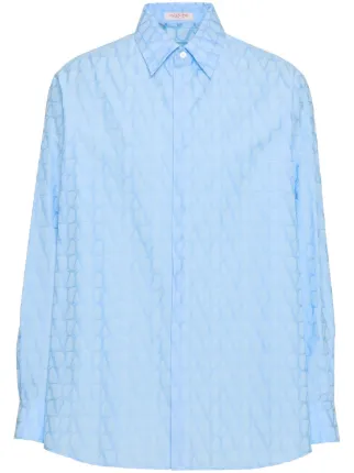 Valentino Garavani トワル イコノグラフ シャツ | ブルー | FARFETCH JP