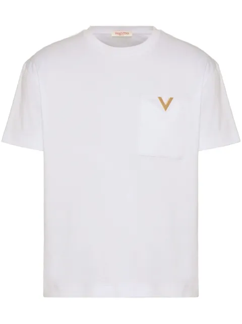 Valentino Garavani logo-plaque cotton T-shirt