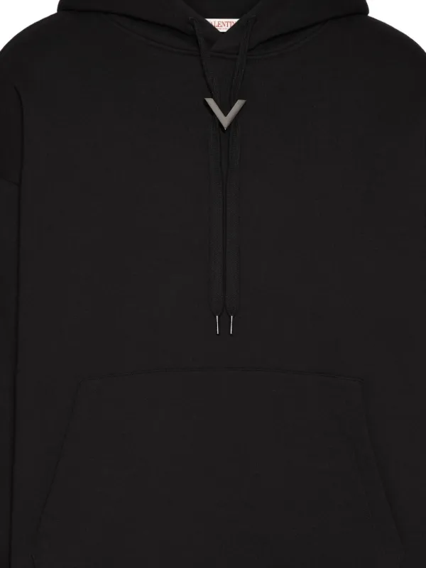Valentino Garavani Vロゴ パーカー | ブラック | FARFETCH JP