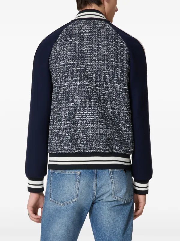 Valentino Garavani VLogo Signature Tweed Bomber Jacket